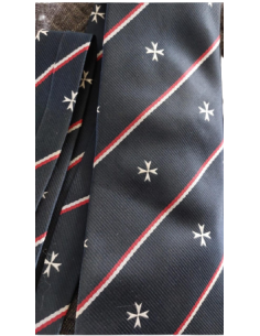 Cravate Impression Croix Templière