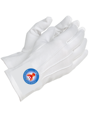Gants Blancs Brodés par Rite...