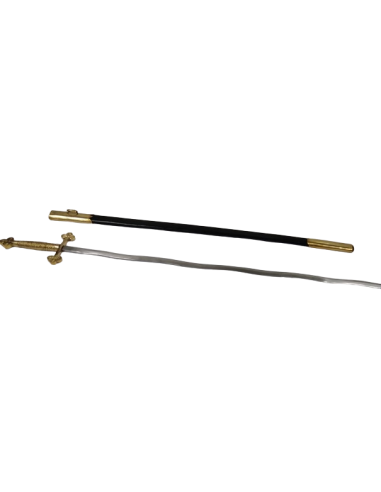 Épée Dorée Flamboyante avec fourreau
