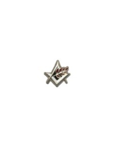 Pin's Logo Alliance ( Équerre / compas ) Acier Brossé