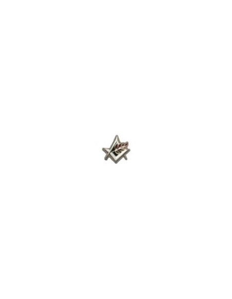 Pin's Logo Alliance ( Équerre / compas ) Acier Brossé