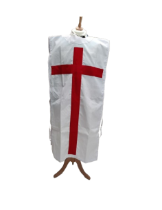 CHLAMYDE Blanche avec Croix Rouge 2