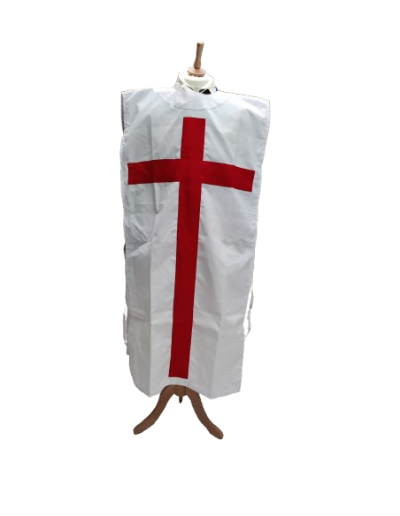 CHLAMYDE Blanche avec Croix Rouge