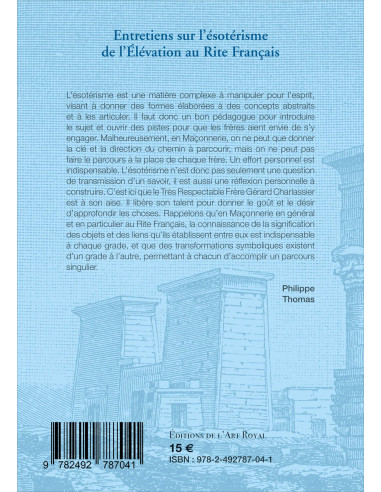 Entretiens sur l’ésotérisme de l’Élévation au...