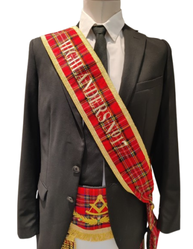 Baudrier ( Écharpe ) de Maître RSE (Rite...