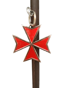 Bijoux de chevalier du temple Croix Rouge