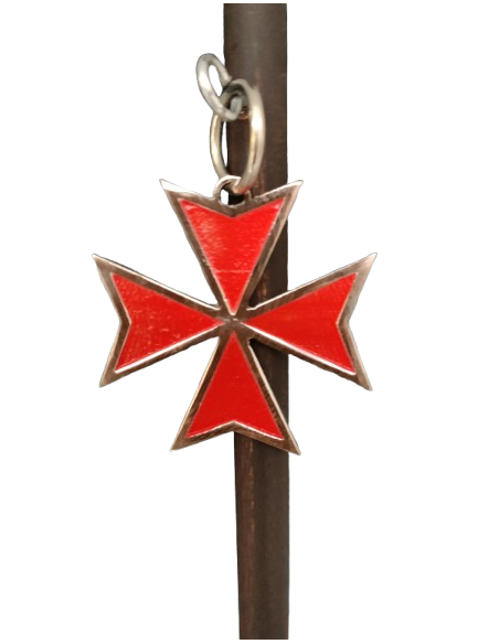 Bijoux de chevalier du temple Croix Rouge