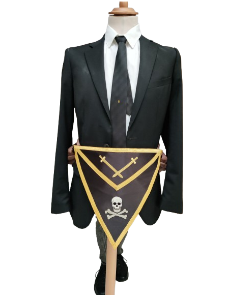 Tablier de Chevalier du Temple Réversible Satin