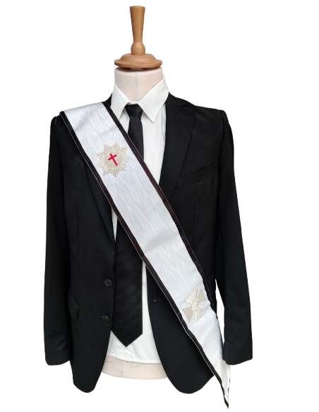 Baudrier de Chevalier du Temple Réversible avec Bijoux brodés