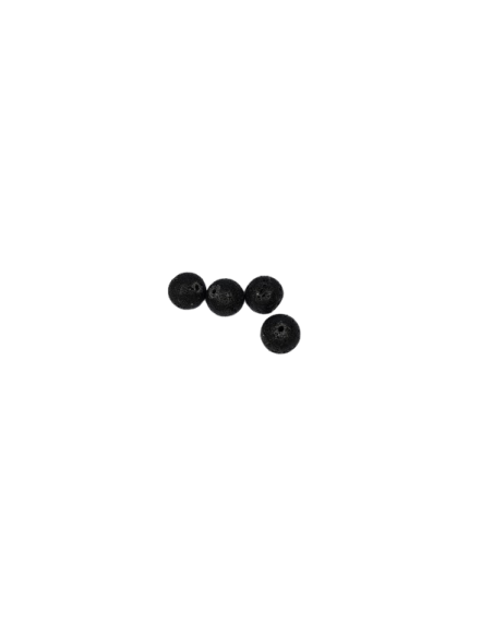 Billes de vote 20 noires et 20 blanches (pierre de lave naturelle)