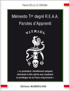Mémento 1 er degré Paroles d'Apprenti REAA (Rite Ecossais...
