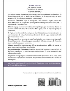 Émulation. Le premier degré. Fondations du Maçon  Gérard... 2