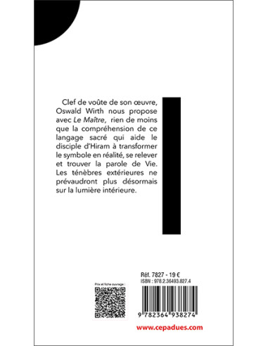 MAITRE  Oswald Wirth (vendu par Eosphoros)