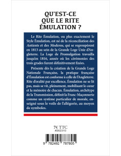 Qu'est-ce que le Rite Émulation ? Collection Enjeux... 2