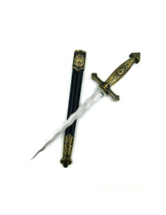 Épée Courte Flamboyante avec fourreau 40cm