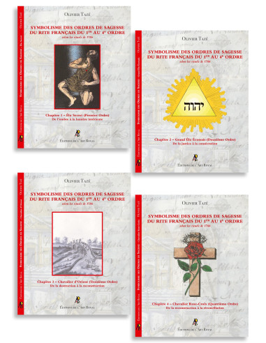 Pack Symbolisme des Ordres de Sagesse du Rite Français du 1er au 4e Ordre