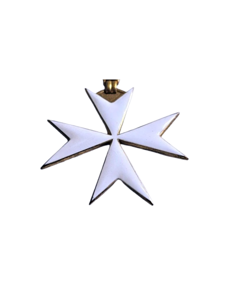 Bijoux de Chevalier de Malte Croix Blanche (croix Templière)