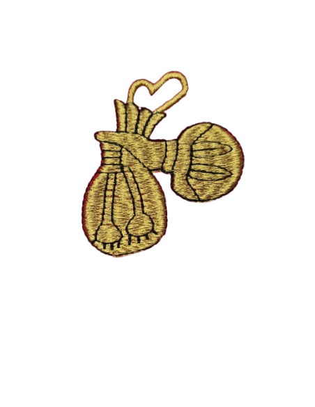 Aumônières Brodées Rouges - Tronc de la Veuve.