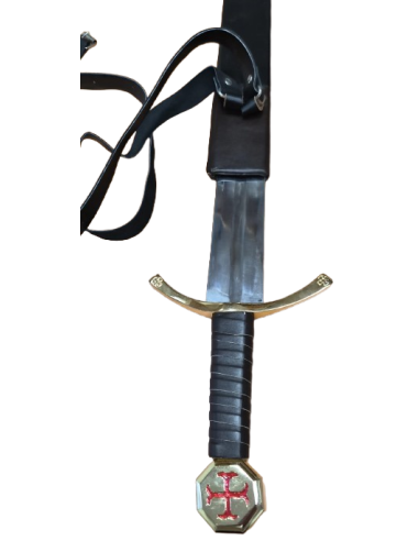 Epée (Glaive) Chevalier templier avec fourreau...