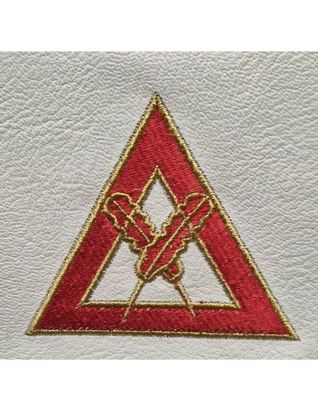 TABLIERS D'OFFICIERS (12 Pièces), CHAPITRE de l'Arche Royale RY (Rite York) ( Vendu par Eosphoros)