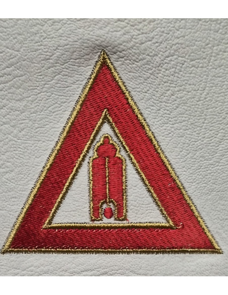 TABLIERS D'OFFICIERS (12 Pièces), CHAPITRE de l'Arche Royale RY (Rite York) ( Vendu par Eosphoros)