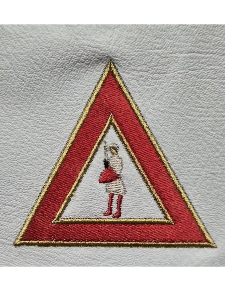 TABLIERS D'OFFICIERS (12 Pièces), CHAPITRE de l'Arche Royale RY (Rite York) ( Vendu par Eosphoros)