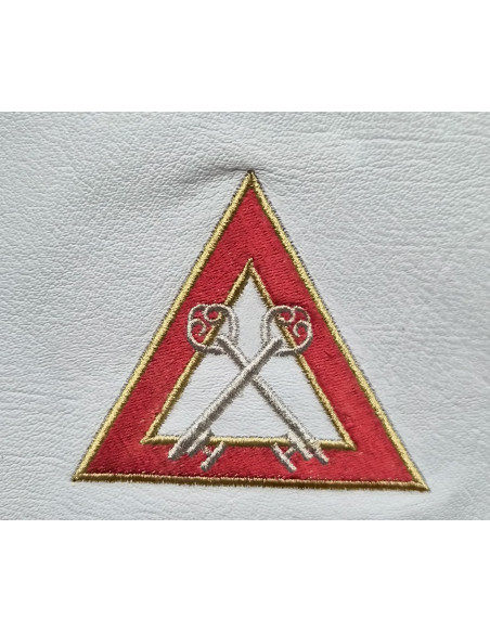 TABLIERS D'OFFICIERS (12 Pièces), CHAPITRE de l'Arche Royale RY (Rite York) ( Vendu par Eosphoros)