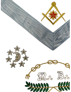 copy of Tablier Maître RF Satin ou Cuir (Rite Français) 2
