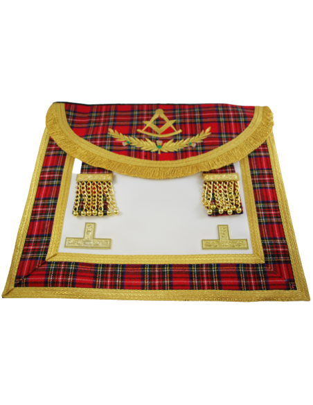 Tablier Passé Vénérable Maître RSE (Rite Standard d'Ecosse) Cuir