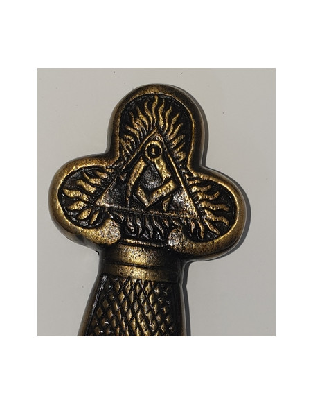 Épée Dorée Flamboyante avec fourreau