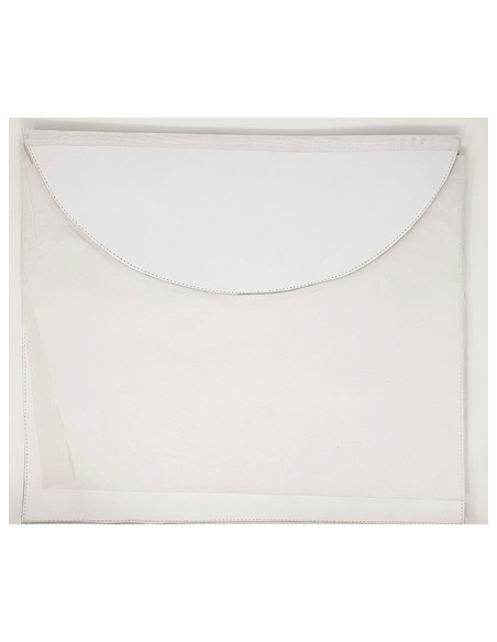 Tablier Blanc Apprenti bavette arrondie RSE (Rite Standard d'Ecosse) Vinyle