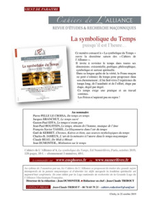 Cahiers de l'Alliance N°4 LA SYMBOLIQUE DU TEMPS,... 2