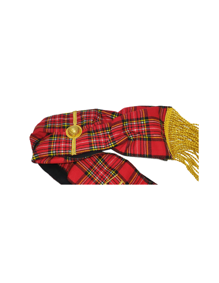 Baudrier ( Écharpe ) de Maître RSE (Rite Standard d'Ecosse) Brodé au nom de la Loge