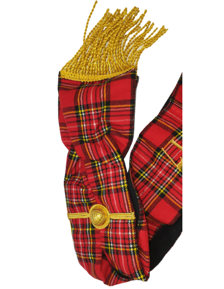 Baudrier ( Écharpe ) de Maître RSE (Rite Standard d'Ecosse) Brodé au nom de la Loge