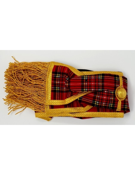 Baudrier ( Écharpe ) de Maître RSE (Rite Standard d'Ecosse) Brodé au nom de la Loge
