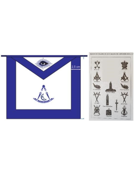 Tablier Officier RY (Rite York) Cuir