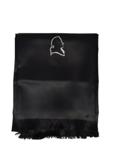 Echarpe soie noire Willermoz