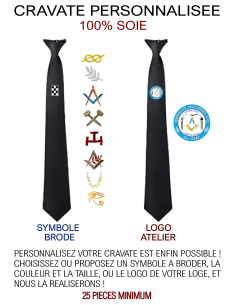 Cravate Soie Noire Personnalisable