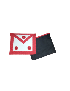 Tablier Maitre REAA Dos Noir Simili Cuir (Rite Ecossais...