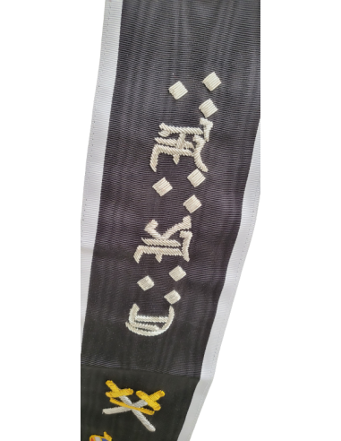 Baudrier (Echarpe) 30eme Degré du REAA Broderie...